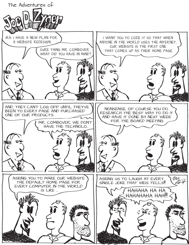 website design dreams unrealistic management jokes